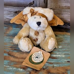 Boyds Bears  Serena Goodnight 56232-08 Cream Plush Bear with Gold Accents